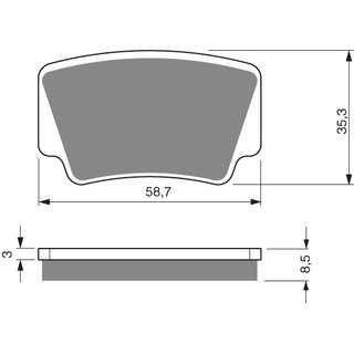 Goldfren Bremsbeläge 260 K1 Sintermetall