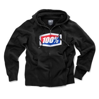 100% Zip Hoody Official Schwarz