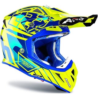 Airoh Aviator 2.3 Cairoli Replica Gelb Blau