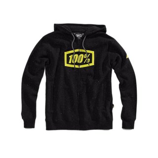 100% Zip Hoody Syndicate Schwarz/Lime