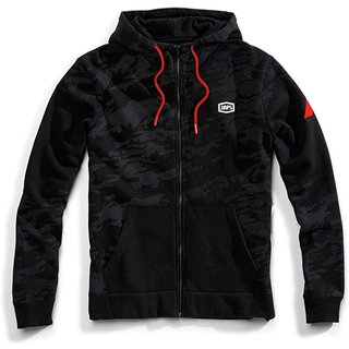 100% Zip Hoody Emissary Schwarz